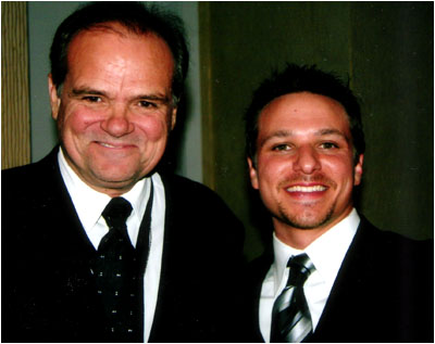 Larry with Drew Lachey.