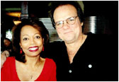 Larry with Florence LaRue from the Fifth Dimension.