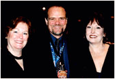 Larry with Nicki and Lynda Tice from TJ Promotions at the final Gavin convention 2002 in San Francisco.